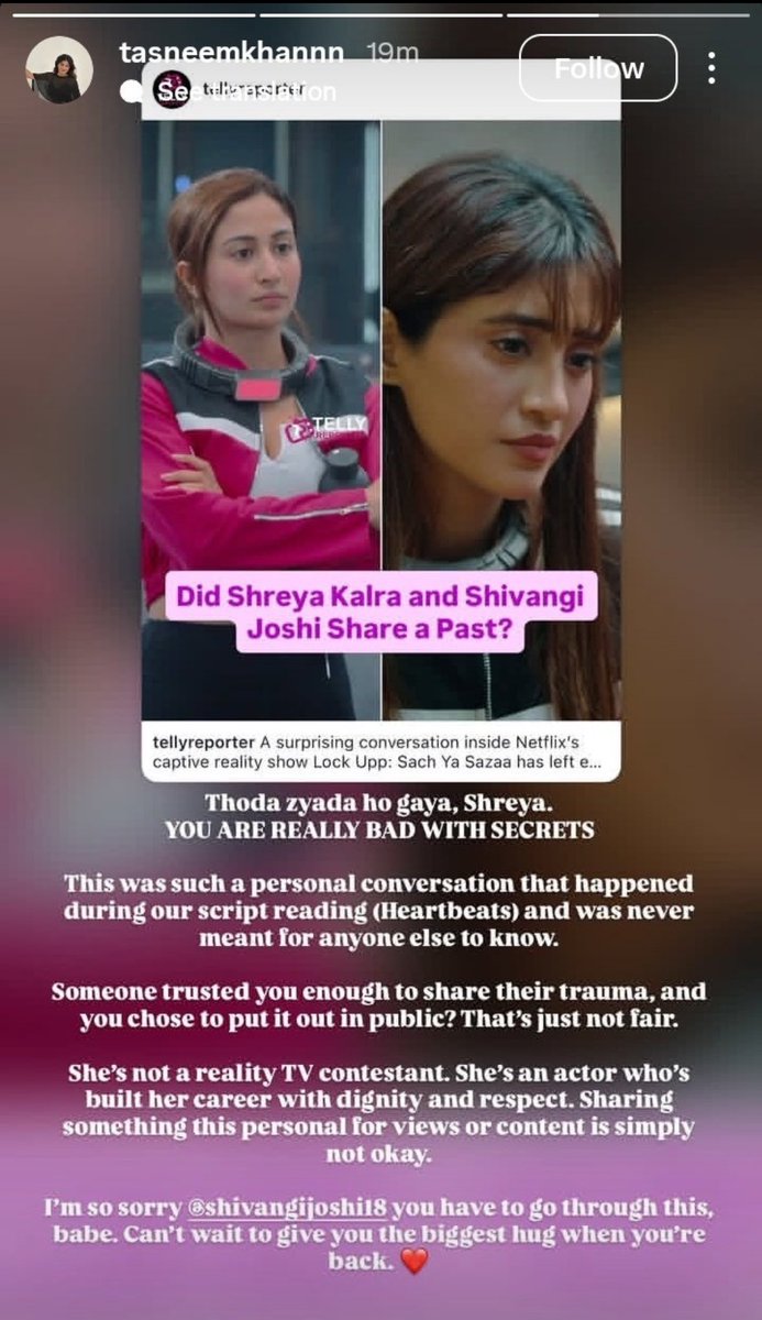 introvert_aff's tweet photo. Every person deserves a friend who stands by them when it matters the most❤️ Thank you for being that friend and for speaking up when it counted!!!!!🌸🫶🏻🤍
#ShivangiJoshi #LockUpSeason2 https://t.co/g9Yylf8B13