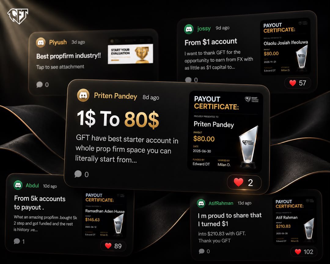 HafeezGFT's tweet photo. 💬 Every testimonial tells a story. Every story represents a trader whose journey changed with Goat Funded Trader. 📈

Join our Discord and become part of the story. 👇

 https://t.co/eqGVWdkFC7 https://t.co/qmH4lTe3Tk