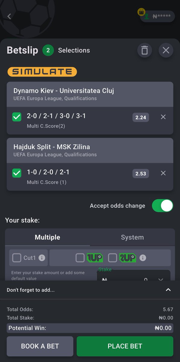 MrBeeSZN10's tweet photo. ✅ Bet9ja Multi Correct Score 

5 ODDS 🙏

1st Frame ⏩️ 5K7NBSV

2nd Frame ⏩️ 5K7NRP8

#Bet9jaCode https://t.co/Ac4O10aoOq