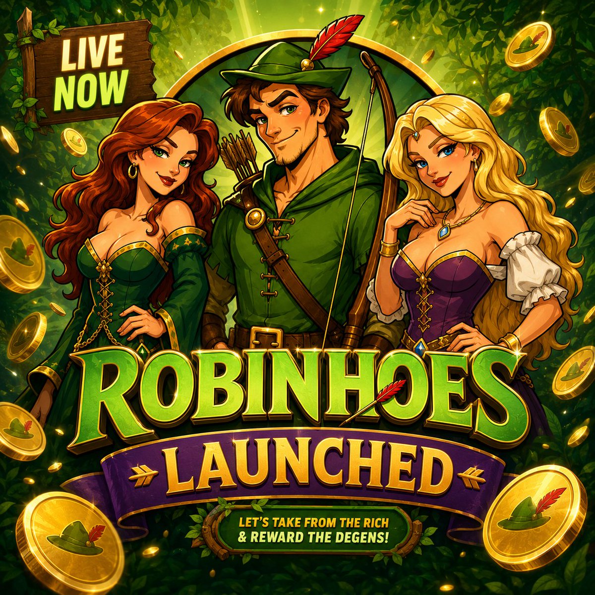Robin_Hoes's tweet photo. RobinHoes is live. Charm hoes, farm gains. 🏹🍻

https://t.co/11FVLPLEGW https://t.co/5WkOdCK6uz
