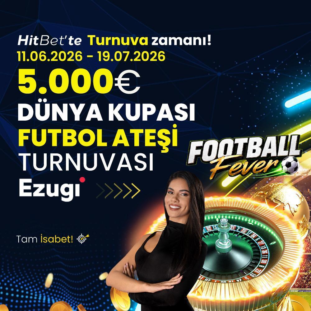hitbetcomguncel's tweet photo. 💛 HitBet Dünya Kupası Futbol Ateşi Turnuvası Devam Ediyor!

📅 11.06.2026 – 19.07.2026

💸Tam 5.000€ ödül havuzu

🔥 Ezugi Sağlayıcısı ile Futbol heyecanı şimdi kazanca dönüşüyor!

📌 Hemen katıl, büyük ödül senin olsun!

https://t.co/rtB2VsS08y

HitBet | Tam isabet! 🎯 https://t.co/isafgW5dSr