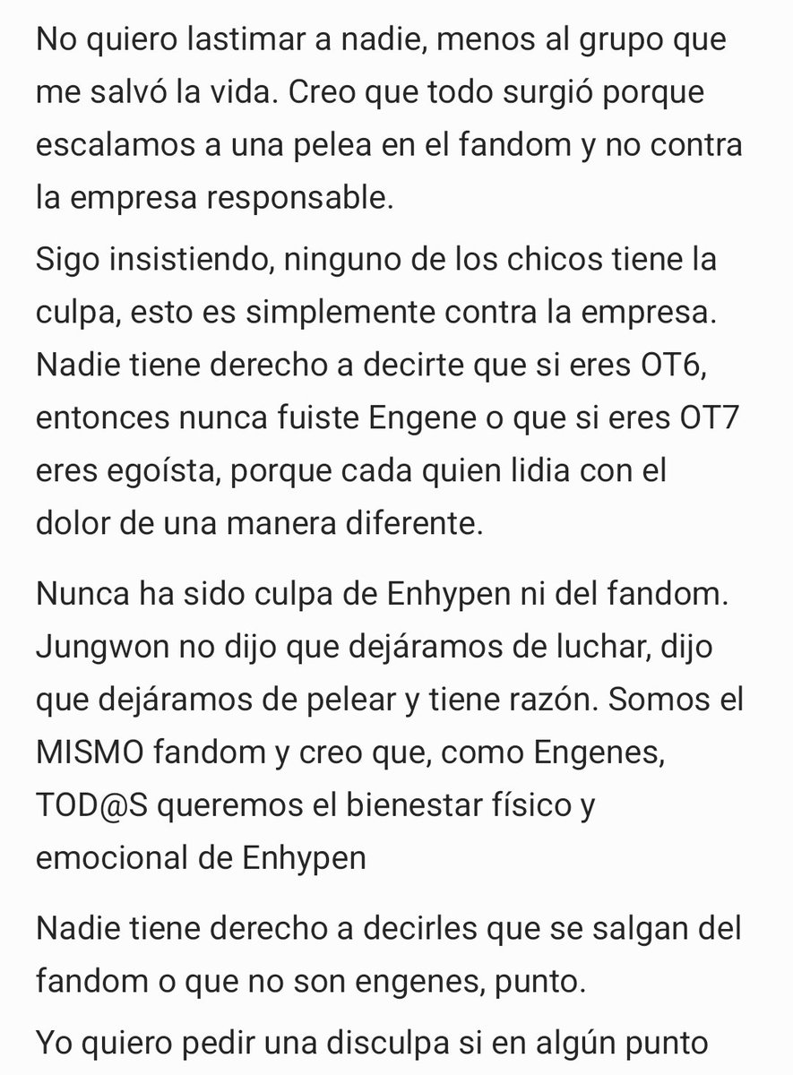 punguinsss's tweet photo. Holi, después de pensar un ratito, llorar y reflexionar escribí esta carta expresando mi opinión y mi postura. https://t.co/sPg4n4qQyX