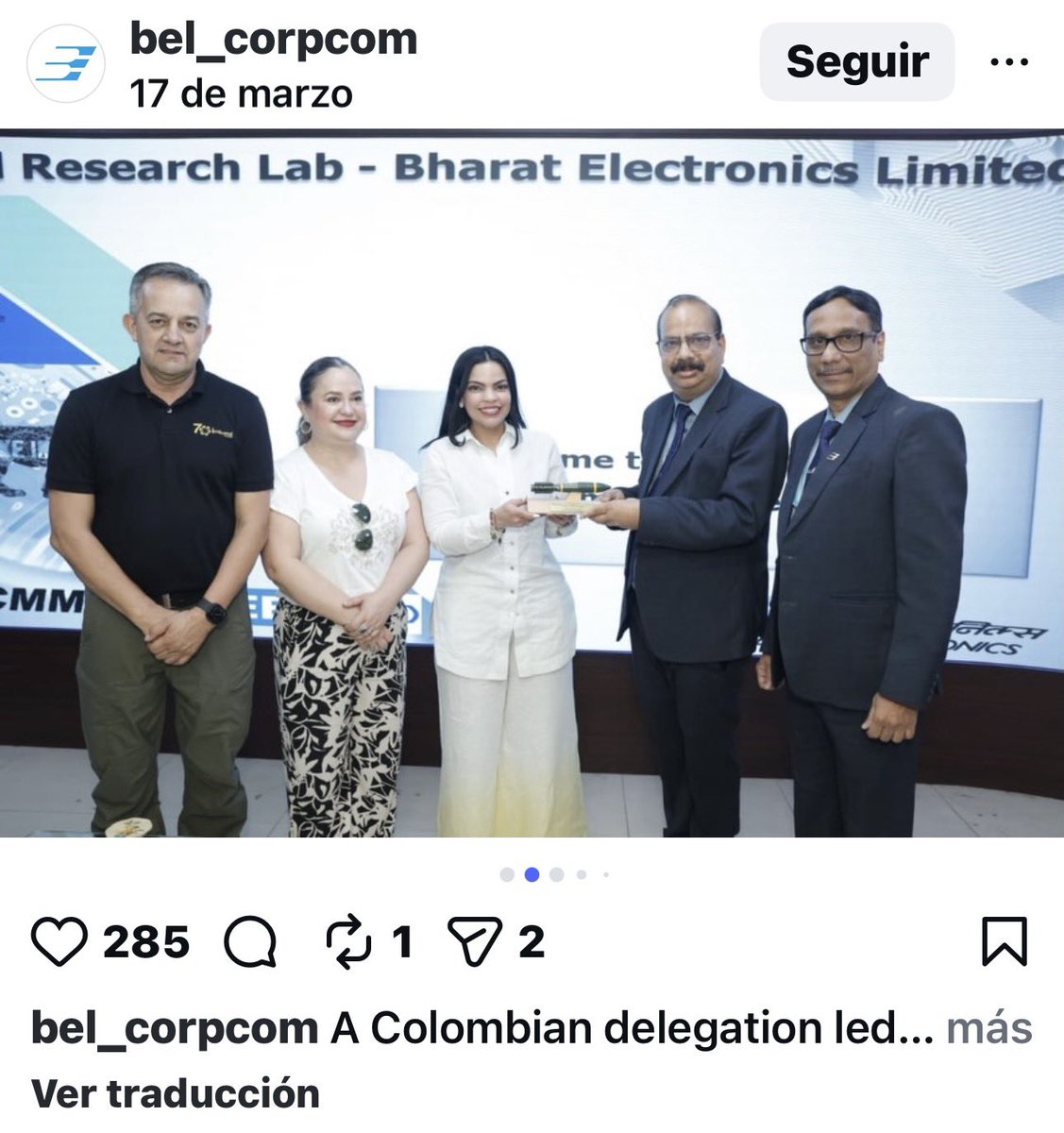 sergioaraujoc's tweet photo. Señores @PGN_COL ¿qué hacia la Viceministra de Defensa de Colombia, el 17 de Marzo, recibiendo atenciones de una de las empresas que están en la mitad de una licitación para adquirir el escudo antidrones? ¿las visitó a todas? @ABDELAESPRIELLA https://t.co/7lmofRRWE4
