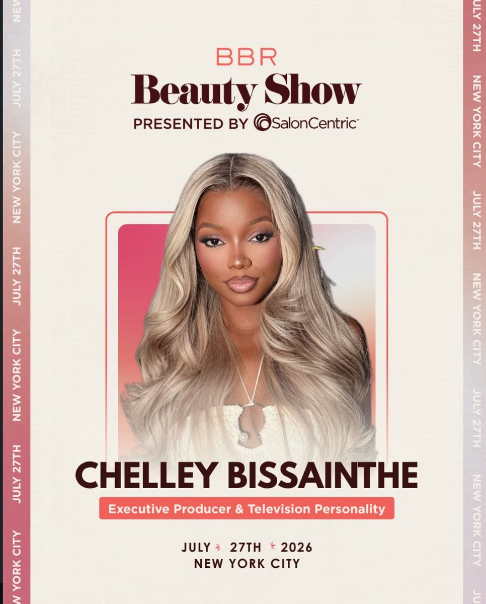 chelleybase's tweet photo. Chelley Bissainthe will be attending the BBR Beauty show July 27th Our Favorite Executive Producer is Outsideee. https://t.co/GcwXMMU2s1