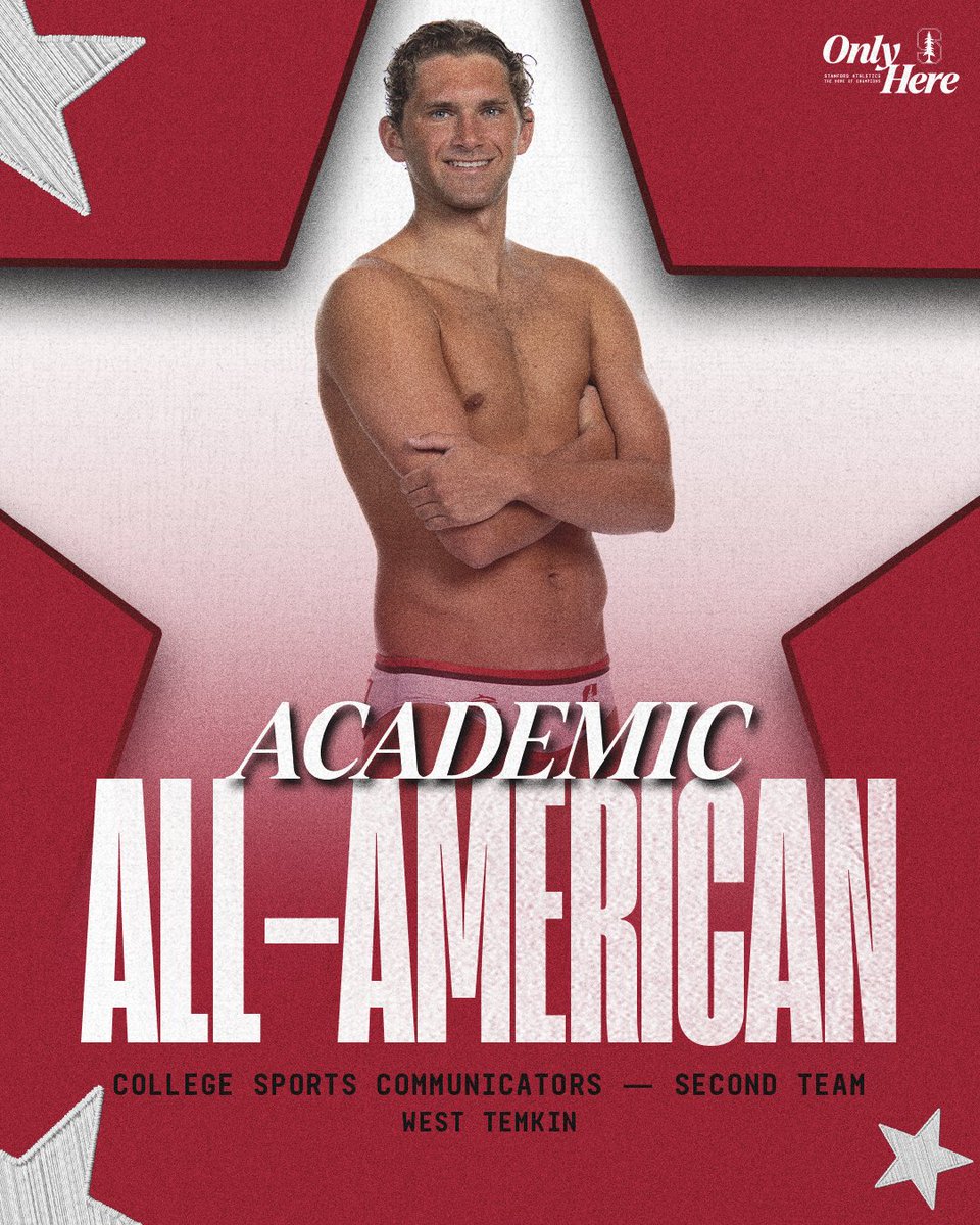 StanfordMWP's tweet photo. 💪📚 Dominant in the cage and in the classroom!

West Temkin is an Academic All-American!

📰 https://t.co/I0RqPmrvt0 | #GoStanford https://t.co/yBetgBgxEX