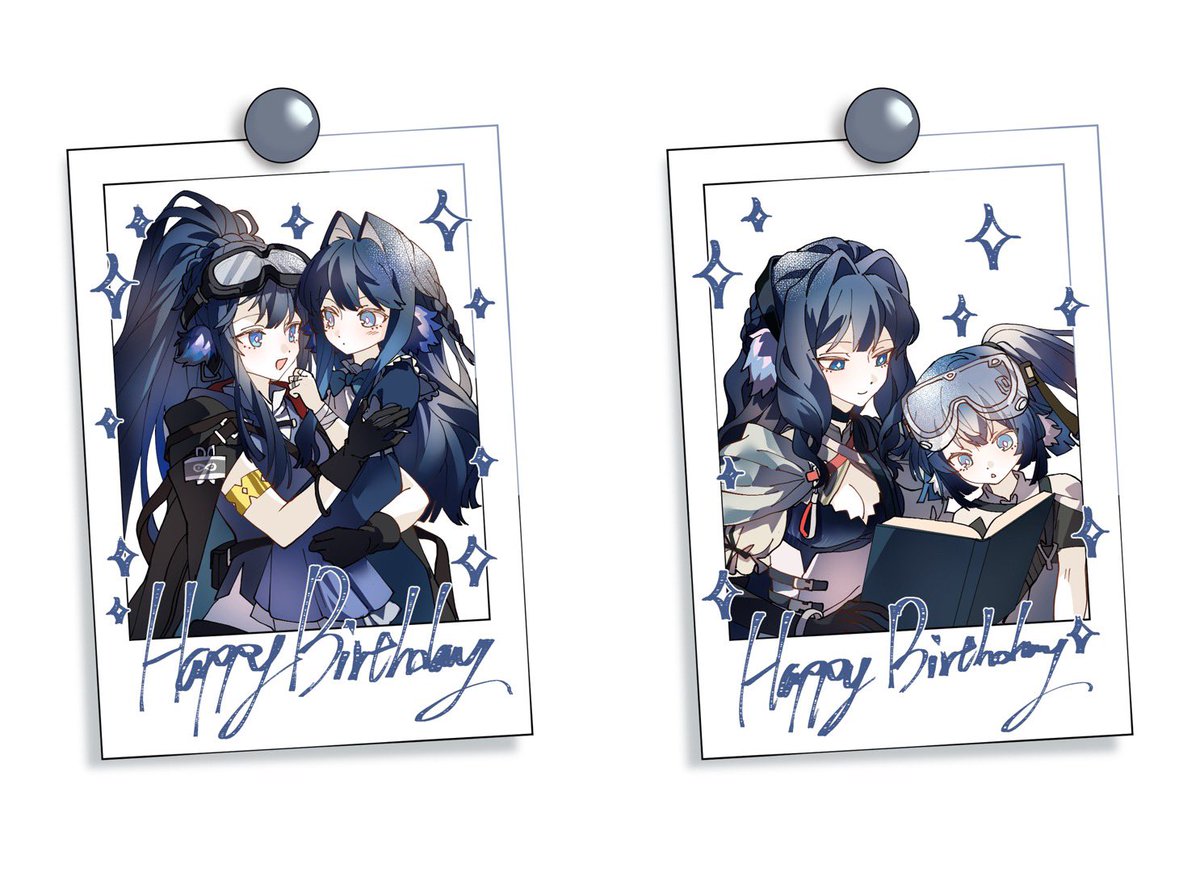 Lunexya1's tweet photo. Happy Birthday for Astesia &amp; Astgenne! 
#Arknights #Astesia #Astgenne https://t.co/KXlVijmZh6