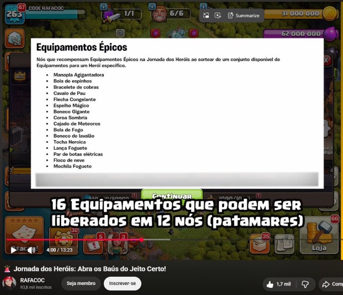FabioA33's tweet photo. @ClashofClans I don’t know what’s new in this new version because the text is the same as the last version.

@ClashofClans, please, where is the epic equips level 15 listed by Clash of Clans’ content creator ? https://t.co/zjsGbJ7cTe