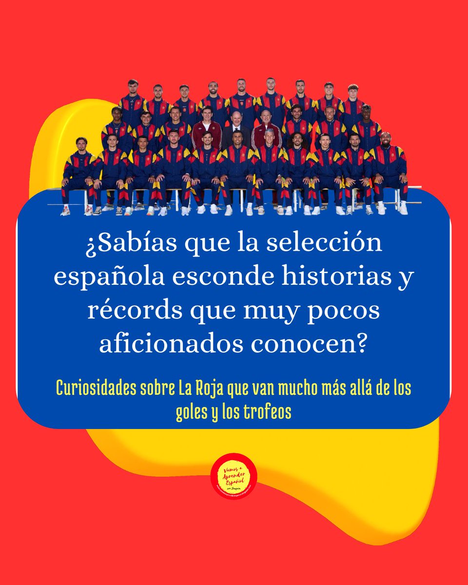 VAEspanol's tweet photo. ¡Buenas tardes!  Hoy os traigo algunas curiosidades sobre la selección española de fútbol. @SEFutbol

https://t.co/5lv49sdkXi

#LaRoja #VamosEspaña #CopaMundialFIFA #culturaespañola #profedeespañol https://t.co/MU8rT0xzfZ