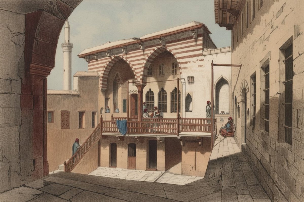 OttomanArchive's tweet photo. 📷 A Stone Mansion in #Diyarbakır (Southeast Anatolia), 1847 https://t.co/Jd3XGwqeFQ