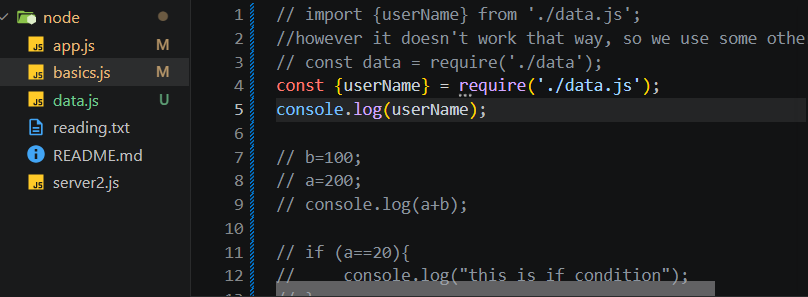 aayusha1317's tweet photo. #LSPPDay36 Learnt about import &amp; export of files, &amp;how they differ, why they are used the way they are used, trying core modules in node,  functions, global object, finding path, process, difference in js &amp; node console. #LearningWithLeapfrog #60DaysOfLearning2026 @lftechnology https://t.co/dDJliDmMP0