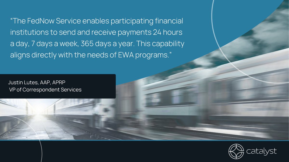 catalystcorpfcu's tweet photo. Earned wage access programs are growing, and Catalyst's Justin Lutes notes instant payments play a key role. To learn what this means for credit unions evaluating faster payment strategies, read more: https://t.co/236CfsPEvE #FedNow #instantpayments #creditunions https://t.co/4YecHI4qtP