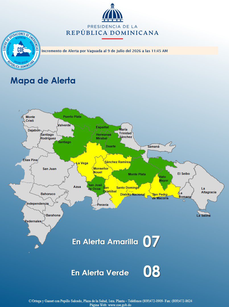 COE_RD's tweet photo. En la costa atlántica, desde la Isla Saona (La Altagracia) hasta Cabo Cabrón (Samaná), se recomienda a los operadores de embarcaciones frágiles, pequeñas y medianas permanecer en puerto, debido a oleaje peligroso. https://t.co/7LSZcISFB9