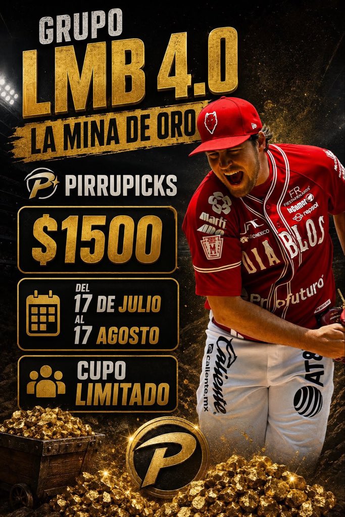 pirrupicks23's tweet photo. 5 LUGARES DE $1000 x 37 días de picks mina de oro 

30 días de premium 
7 días de regalo
Ahórrate $500 https://t.co/FzueD6mH6p