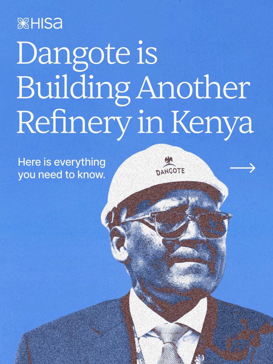 hisanigeria's tweet photo. Dangote is building another refinery in Kenya. 700,000 barrels a day.

And the Lagos refinery is going public in September.

Here is everything you need to know and why it matters. https://t.co/TVj0VNerTX