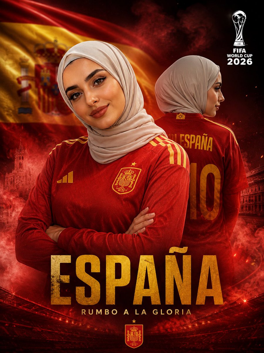 MishariMB's tweet photo. تبون چذي ؟؟
- حطوا صوركم بـChatGPT
- حطوا هالـPrompt وغيروا الدوله بين الاقواس: 

A professional sports-themed poster featuring a confident reference picture in a football (الدوله) national team jersey, layered composition with bold presence. and FIFA World cup 2026 logos.
Style: cinematic poster design with dramatic country selected flag colors, smoke effects, and ultra-realistic finish. Camera: composite wide and portrait framing with sharp focus on subject.
Action: standing with arms crossed while secondary pose shows back profile. Outfit: (الدوله) National Team jersey.