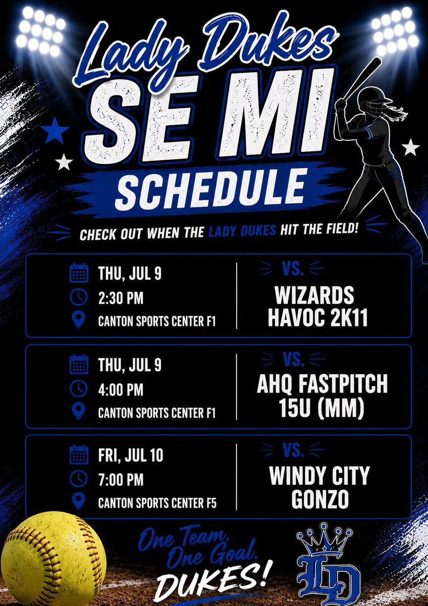 JordynAllen_15's tweet photo. Subbing with Lady Dukes SE MI 15u this weekend! https://t.co/U0KAYsBnGj