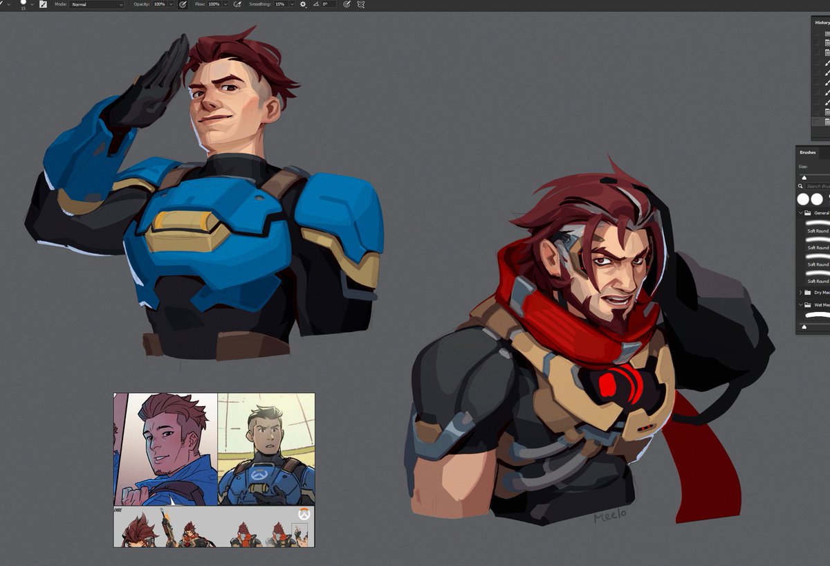 MeeloIsTrying's tweet photo. wip, a few emre portraits #overwatch https://t.co/BBqqu2TBmm
