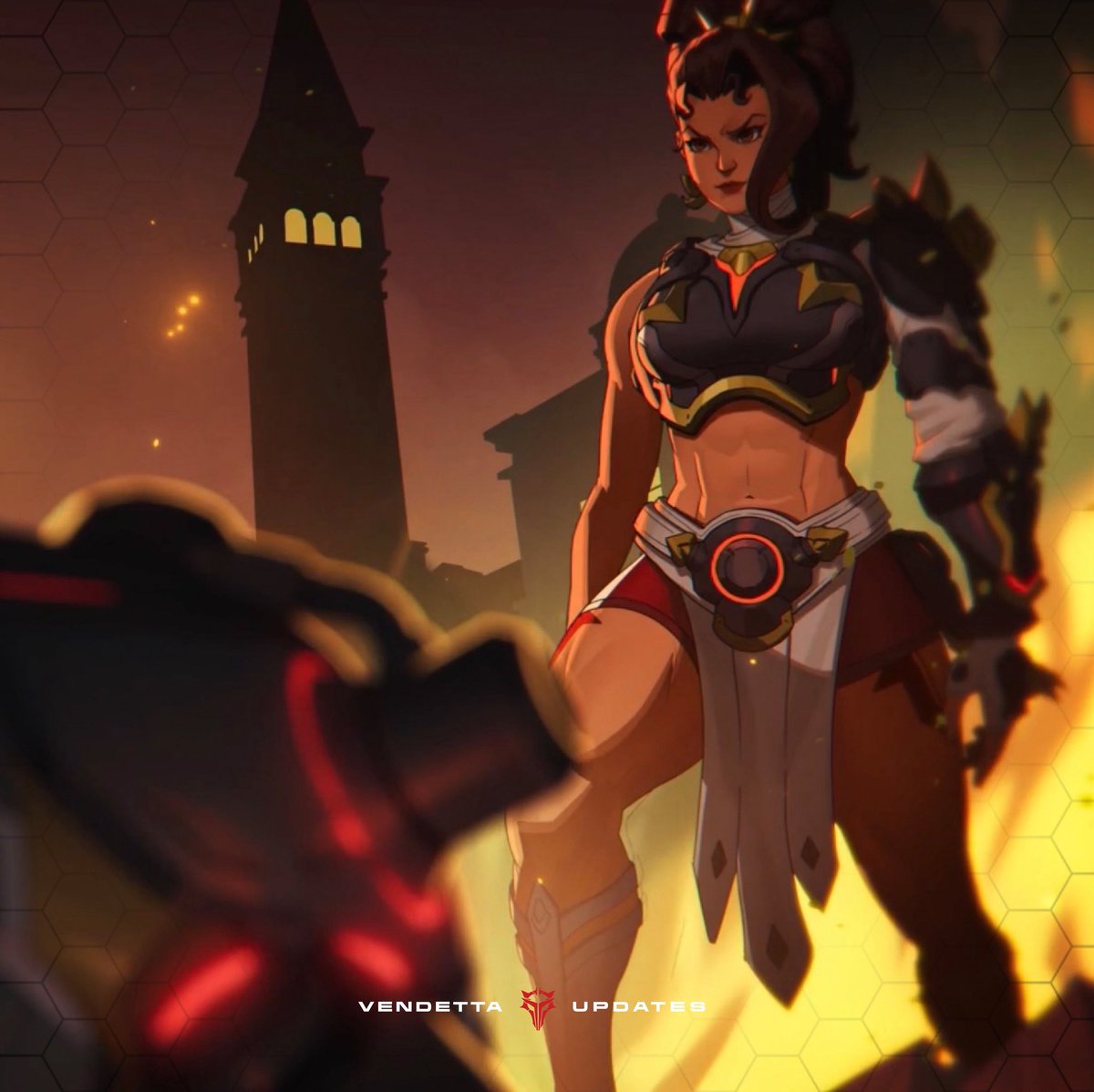 UpdatesVendetta's tweet photo. Lore Update: Doomfist recounts his encounter with Vendetta as a reflection of when he too dethroned his mentor Akinjide Adeyemi. He refuses the meet the same fate and will have no choice but to adapt. #Overwatch #Vendetta https://t.co/JkW0PtkvNO
