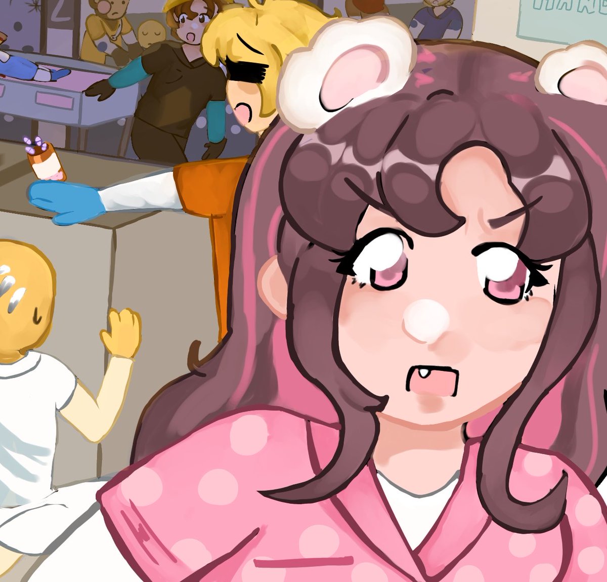 morrutee's tweet photo. big fan of nurse and doctor @PolarCubYT 
i was happy it became real in the thumbnail because ive been drawing this and its fun and cool https://t.co/lN1XHstLBR
