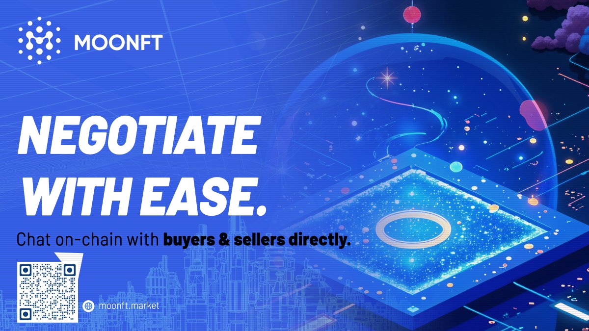 MoonftMarket's tweet photo. 💬 Negotiate without the noise. Chat on-chain with buyers & sellers directly.
✨ Plus, project-specific chat groups to connect with real #NFT enthusiasts.
🧼 No DMs from strangers. Just clean, transparent convos.
#Moonft $MTC https://t.co/AamlkC00fR