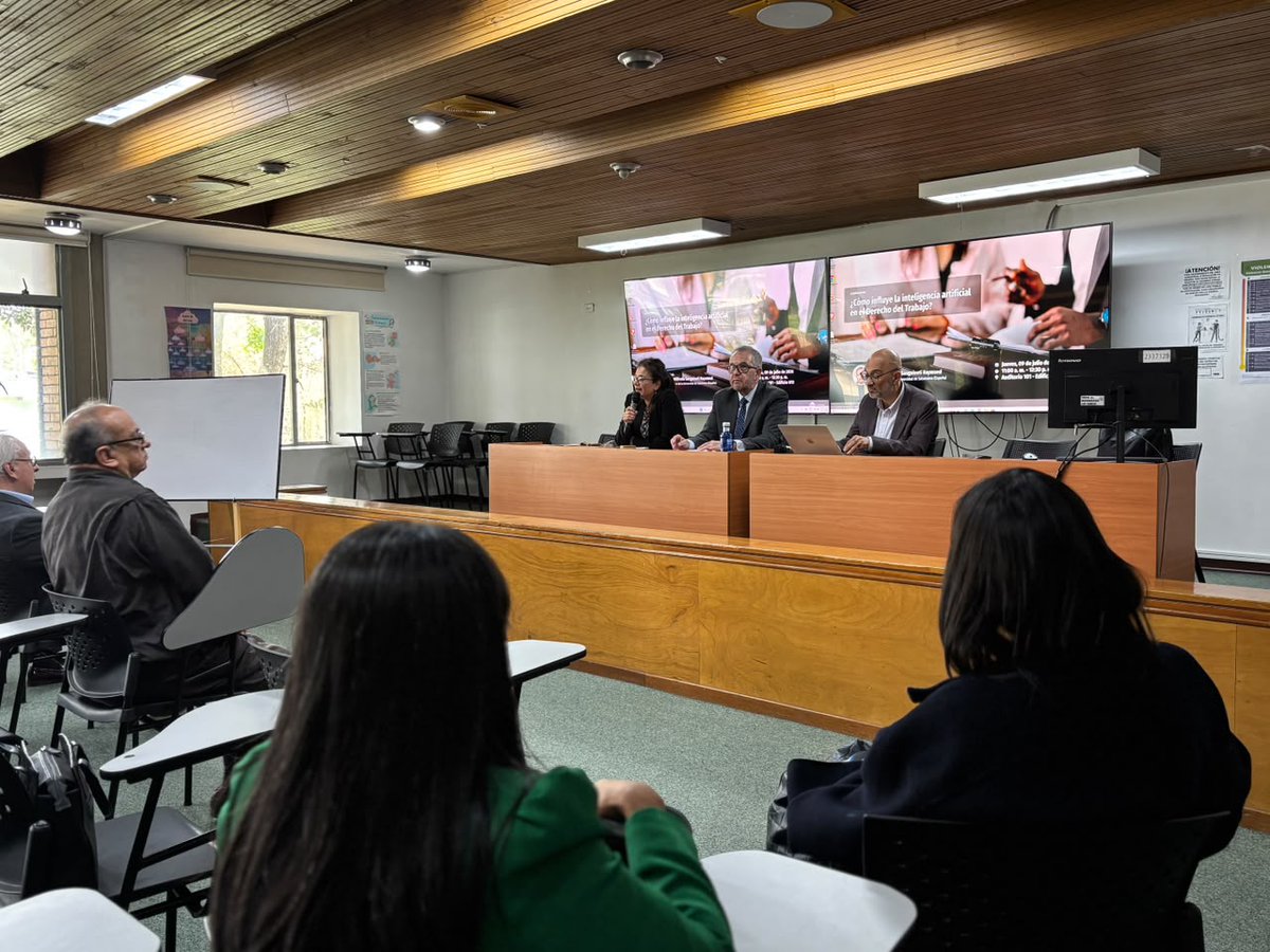 fdcps_unal's tweet photo. #EventosFDCPS 📢 Inicia la conferencia ¿Cómo influye la IA en el Derecho del Trabajo? | 🧔🏻♂️ Invitado del día: Prof. Wilfredo Sanguineti Raymond, de la U. de Salamanca (España) | 📱 Transmisión: https://t.co/XLTqJzVM4Y https://t.co/VkbdNtrm9O