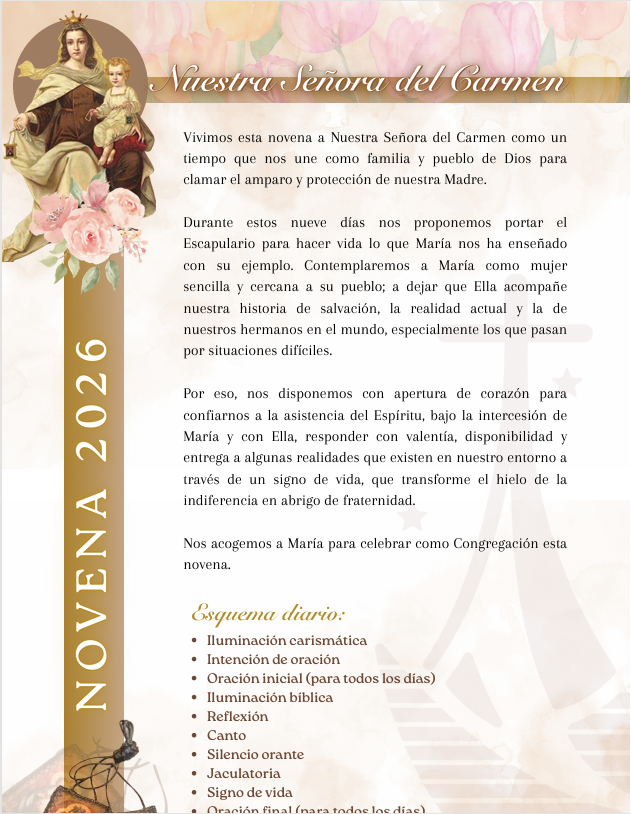 catedrapalau's tweet photo. Novena a Nuestra Señora del Carmen:
https://t.co/cM6zf0Eb9z https://t.co/j7Zgb3gR1j