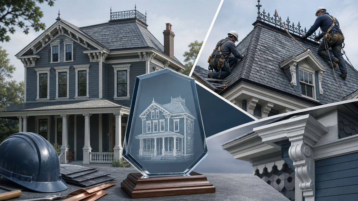 Huddle_Shareef's tweet photo. Most roofing contractors never think about historic preservation.

Patriot Roofing just won a 2026 Preservation Award for restoring an 1852 structure in Wilmington.

Custom metal trim matched to original historic profile. Work so clean the building looks unchanged.

That kind of reputation cannot be bought.

https://t.co/dv0EY1PDXB
