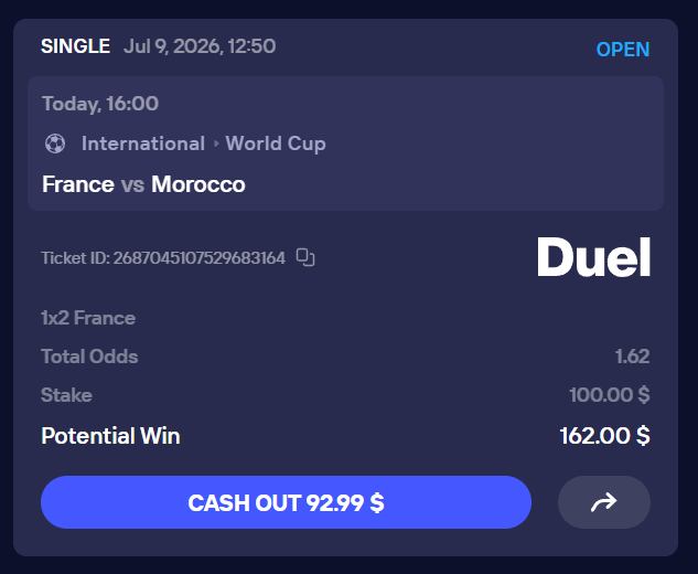 Slipup_xyz's tweet photo. France to win = 💸

RT this. If France win (1X2), we pay $50 to 2 random retweeters 🇫🇷🔃 https://t.co/u7fgeOdLe0