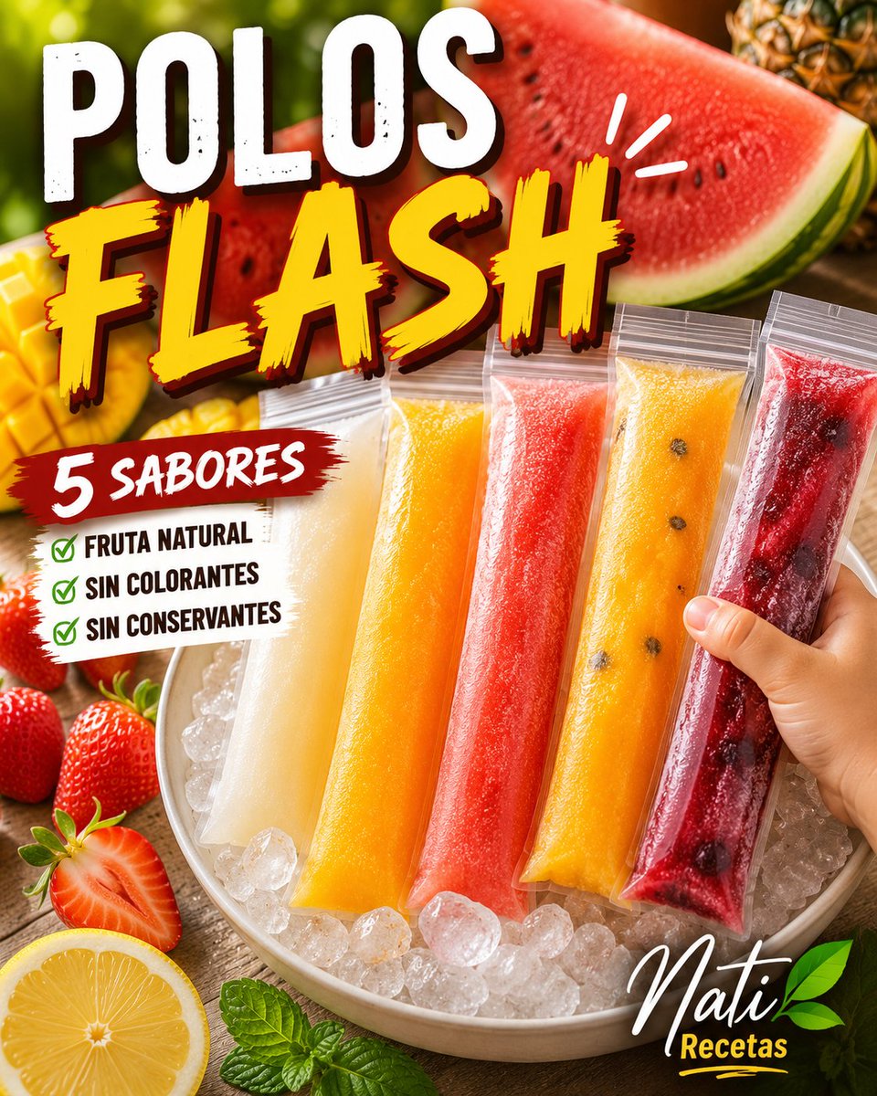 natiptorres's tweet photo. 🍉 Cinco sabores, fruta de verdad y cero complicaciones. Así preparo estos polos flash caseros que desaparecen del congelador en cuanto llega el calor. ❄️👇
https://t.co/3fgdYZvtRp https://t.co/zCKM3dOO6w