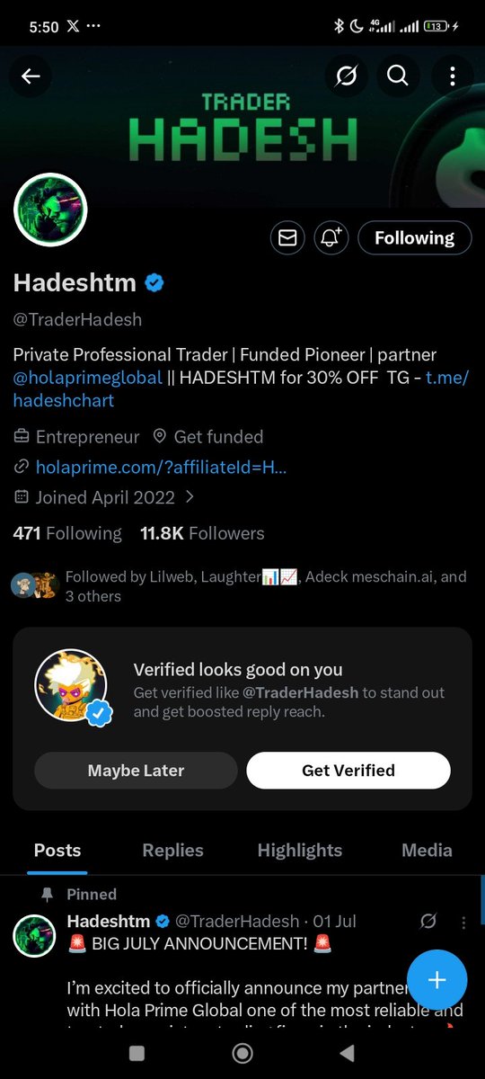 Emmy_of_web3's tweet photo. @Techriztm @PsychedeliaAcad @FundedNext @TraderHadesh Done ✅ https://t.co/l1xExwAx12