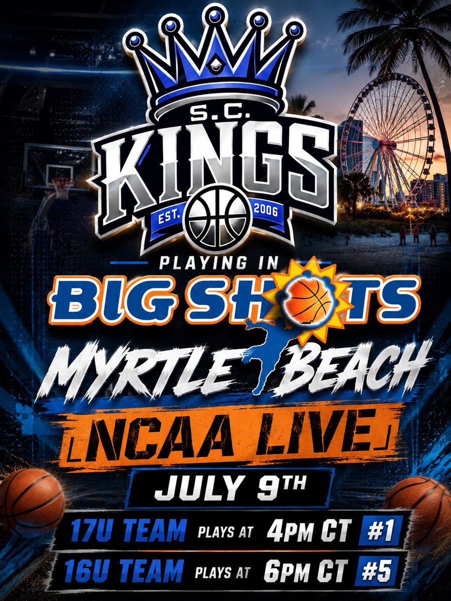 SCKings1's tweet photo. The SC Kings are back in action over the next 4 days at @BigShotsGlobal  live event! Make sure to come check us out! https://t.co/g7rsWOqaWg