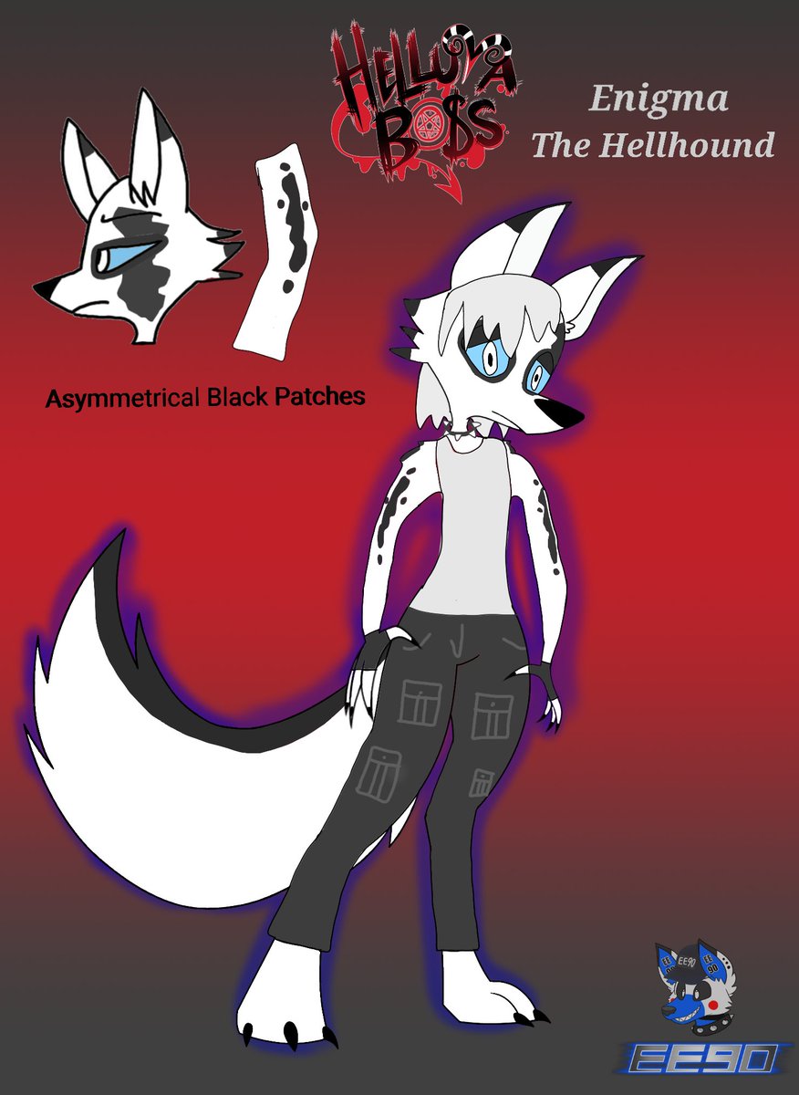 EE90Fox's tweet photo. I'm not much of a drawing and digital artist (I'm a 3D Animation Software Using Artist), but I made a Hellhound Helluva Boss Oc
(Mix of F2U Bases by "VivzieBases" and "MosoTokyo88")

#HelluvaBossOC #hellhound #furry #ee90fox #hellhoundoc https://t.co/XyxK3NnXQ5