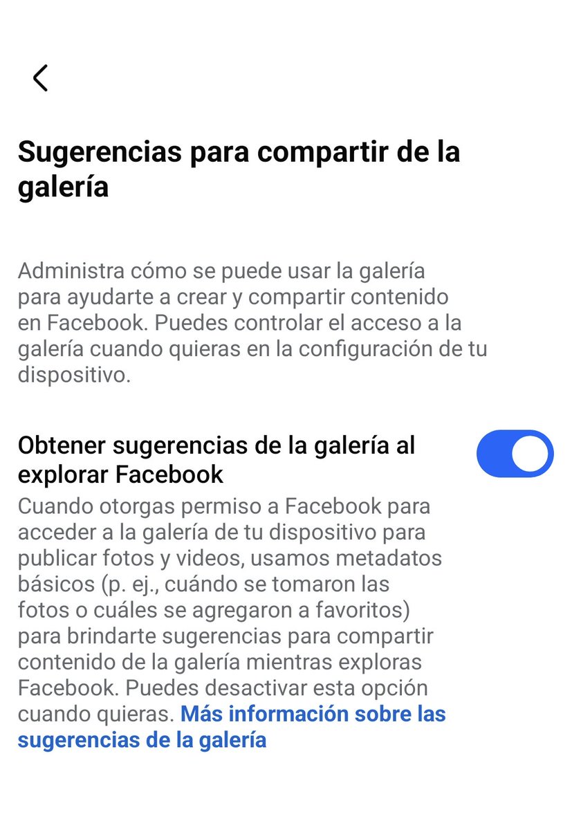 sergfrc's tweet photo. Revisen si en fb tienen activada esta función «Obtener sugerencias de la galería al explorar Facebook».

Y en Instagram, las historias que quedan guardadas en archivo, se utilizan para alimentar la IA de Meta. https://t.co/2uXbVHk07B