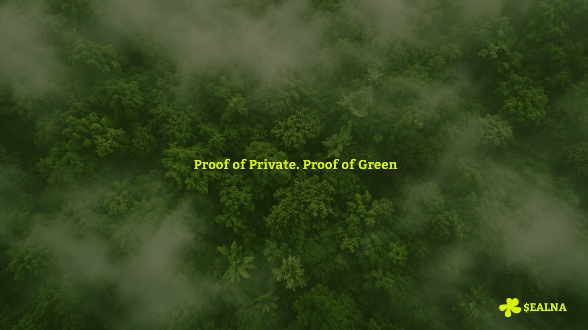 ealnacom's tweet photo. AI asks you to trust it twice: that no one read your data, and that the power was clean. Both are invisible. Both are usually a press release.

Ealna replaces trust with proof.

Every call runs sealed - the operator sees nothing - on clean-energy compute, and hands back a Green Compute Certificate binding both into one receipt you can verify yourself. Not cheaper tokens. Not carbon-neutral by marketing. Verifiable private + verifiable green, on every single call.

Intelligence is becoming infrastructure. Whoever owns that compute owns the defaults - for your privacy and the planet's carbon budget. We're building the one that proves both.

Proof of Private. Proof of Green.

solana:HmPq6ujnGHSxXB7nPuLD1uNcwAKWJuoGv3BbJzyUpump