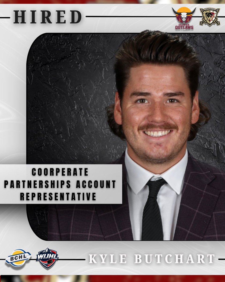 BCHLWarriors's tweet photo. We’re excited to welcome Kyle Butchart to the team as our new Corporate Partnerships Account Representative.

Interested in partnering with the Warriors or Outlaws? Reach out to Kyle at kyle@westkelownawarriors.com to learn how your business can get involved. https://t.co/iX0qA9PwFV