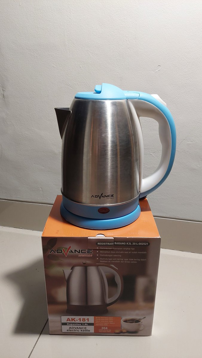 siplgbeban's tweet photo. Ketel listrik 1,8L
Merk : Advance AK-181
*minus sesuai di foto
Harga : 65k net https://t.co/mvEaY6ynFX