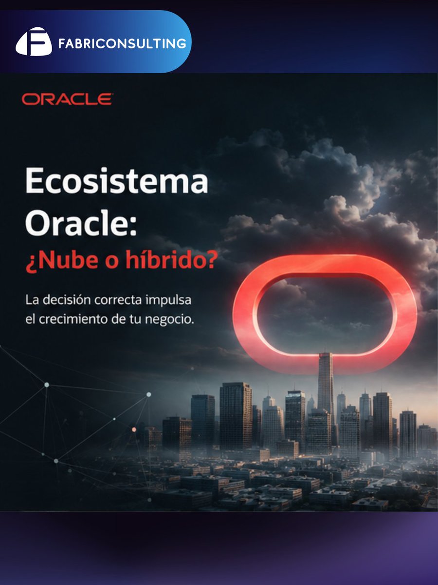 FabriConsulting's tweet photo. 🌐 Ecosistema Oracle: ¿Nube o híbrido? 🌐

#Oracle #Fabriconsulting #CloudComputing #NubeHibrida #TransformacionDigital #TecnologiaEmpresarial #ConsultoriaTI https://t.co/wq3Qe1DCNo