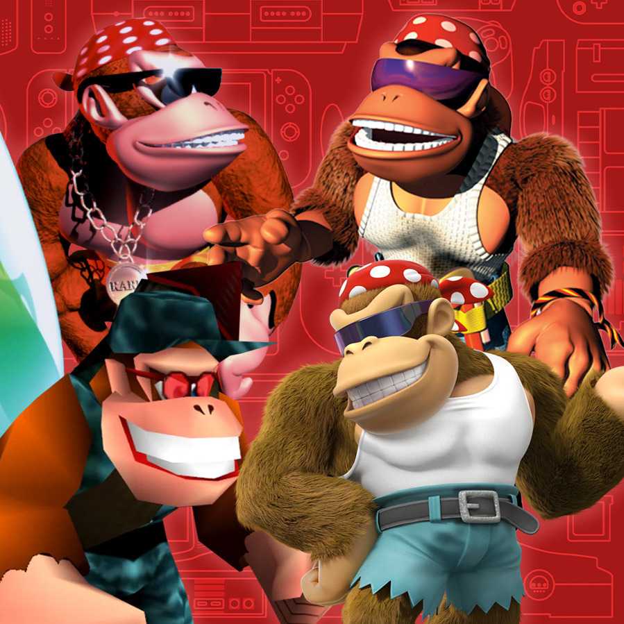 NintendoMetro's tweet photo. What's your favorite iteration of Funky Kong? https://t.co/SQr9t0nPnp