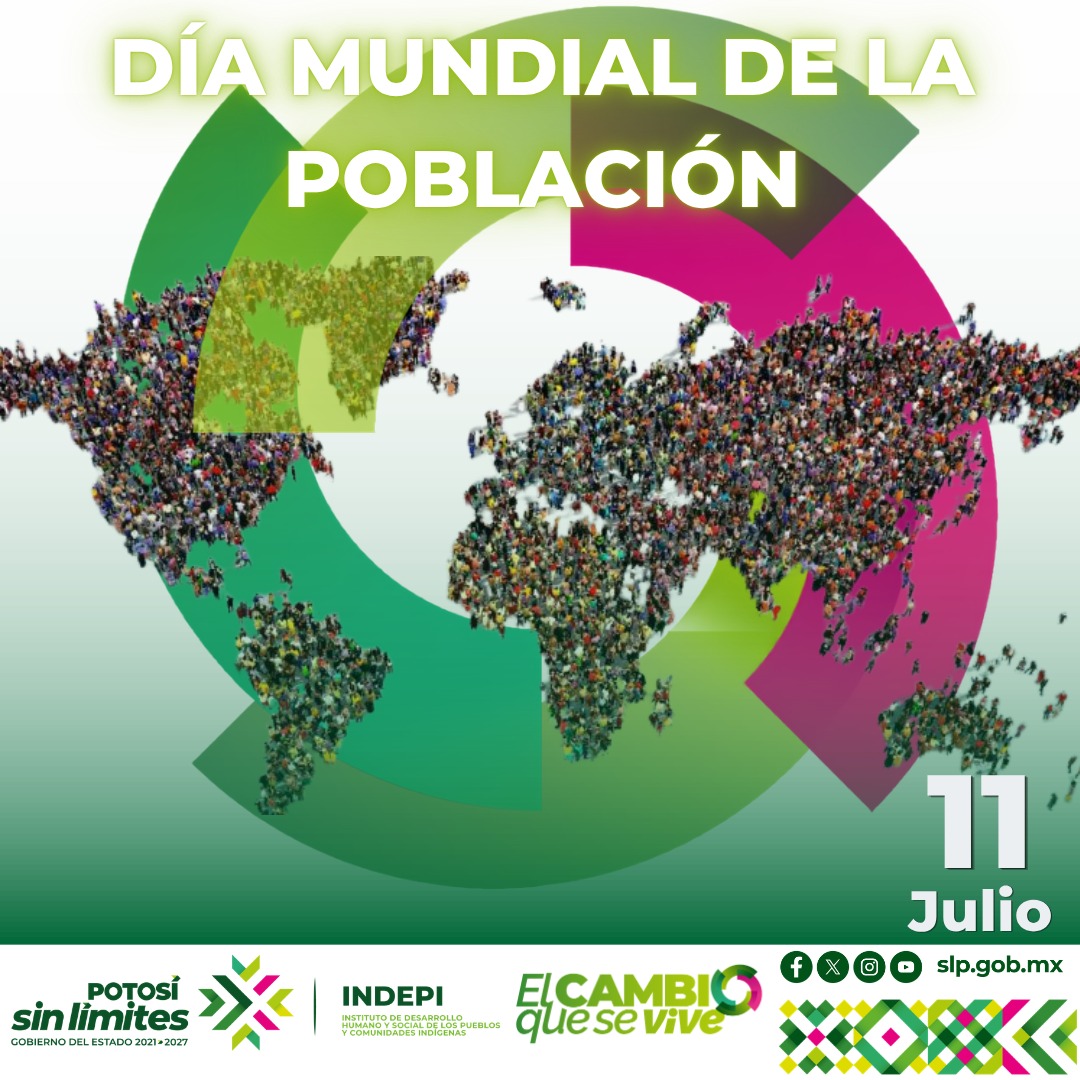 INDEPISLP's tweet photo. 🗓11 de Julio | Día Mundial de la Población

💚Fecha para reflexionar sobre los desafíos demográficos y enfocarnos en el futuro equitativo y sostenible.👫👫

#PotosíSinLímites #ElCambioQueSeVive #RicardoGallardo #INDEPI @RGC_Mx https://t.co/5F7ZI8jen4