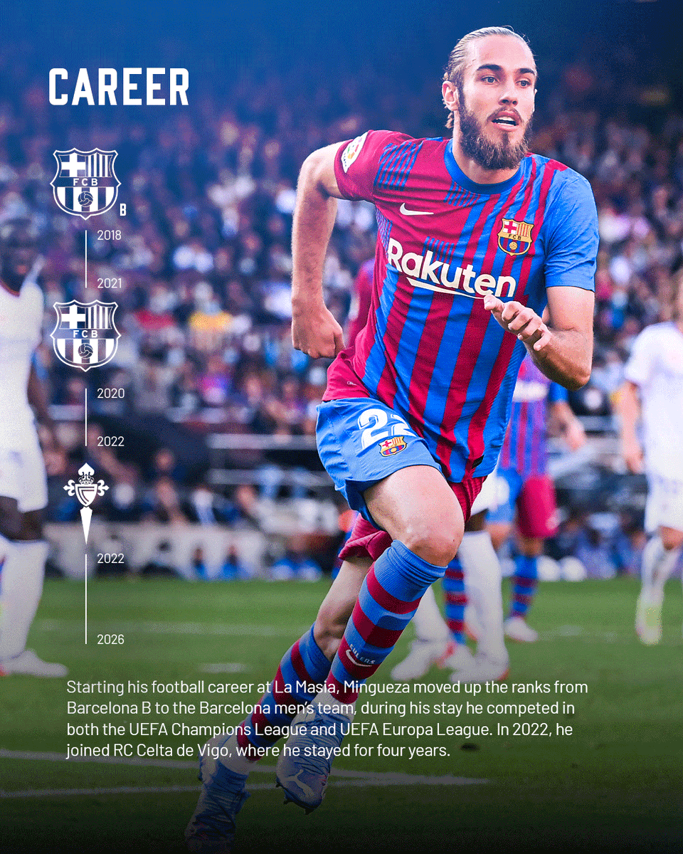 CPFC's tweet photo. Everything you need to know about Óscar Mingueza 📖