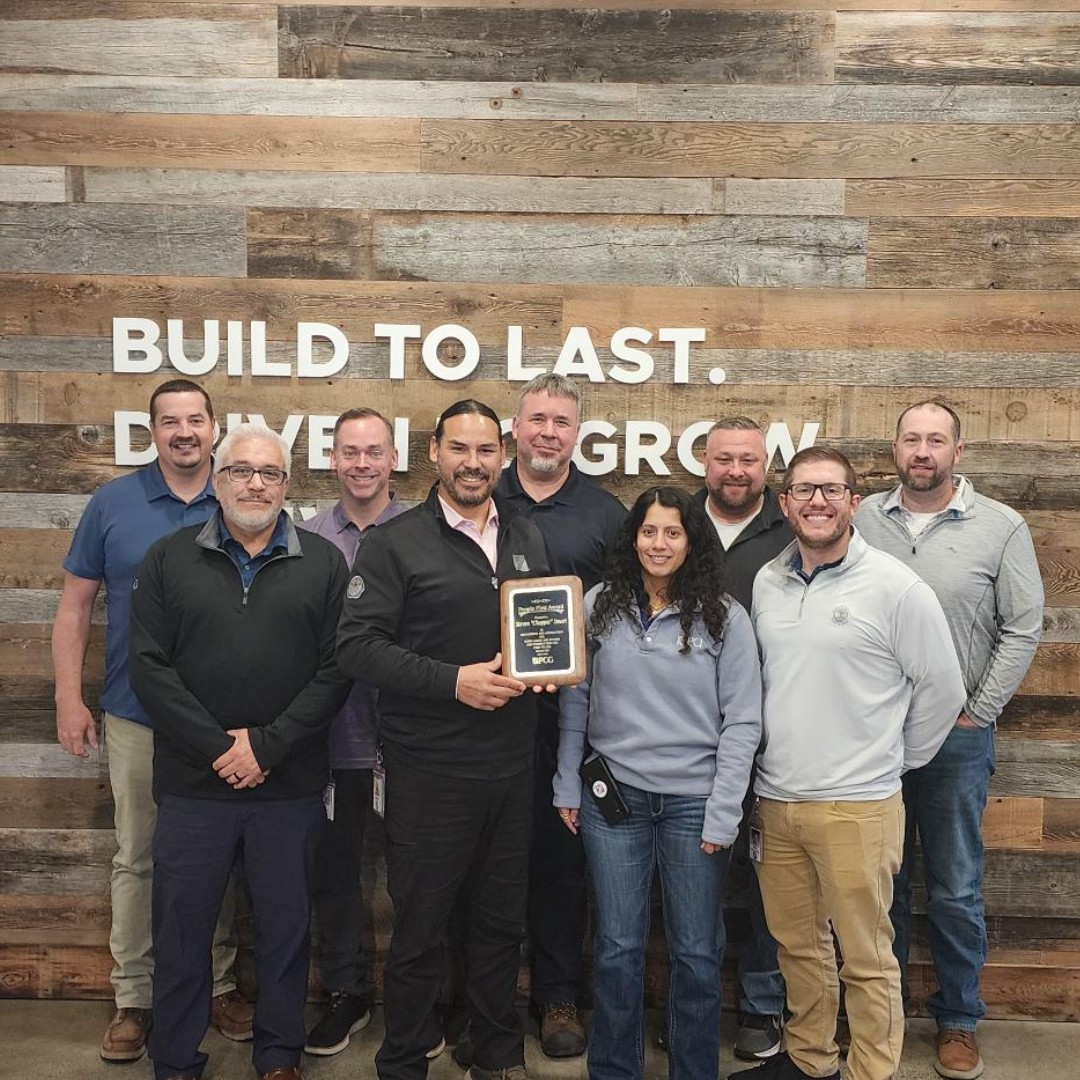 PCIcontracting's tweet photo. When our crew goes above and beyond our values, we present them with the People's First Award. Congrats to: 
🏆 Avery Divis &amp; Jennifer Garcia
🏆 Chopper Smart
🏆 Nish Kathula
🏆 Chris Cobb &amp; Alex Silvers
Thank you for helping us thrive together! 
#ThrivingTogether #PeopleFirst https://t.co/hf43WWqhve