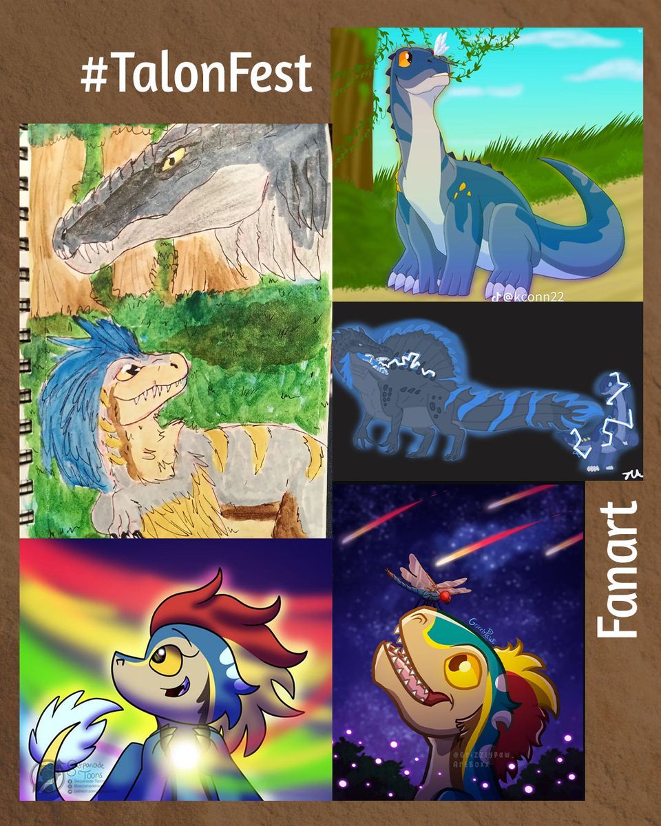 Lunar_DragonEnt's tweet photo. Highlighting the wonderful fanart and photo entries we received during #TalonFest!
We loved seeing each and every one of them. We'll be announcing the winner during our Anniversary stream, thanks to everyone who joined! π€©
#indieanimation #dinosaurphotography #dinoplush #dinomerch #indieanimationpilot