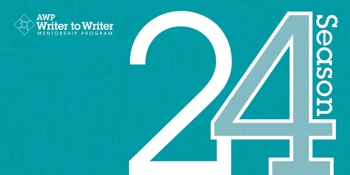 awpwriter's tweet photo. Looking for ways to support emerging writers? Apply to mentor in Season 24 of Writer to Writer! Mentee applications for the September 14–December 4 session are open to AWP members, now through July 31; mentor applications are open to all, year-round. https://t.co/qOzSO5as58 https://t.co/hrsICzVsqW