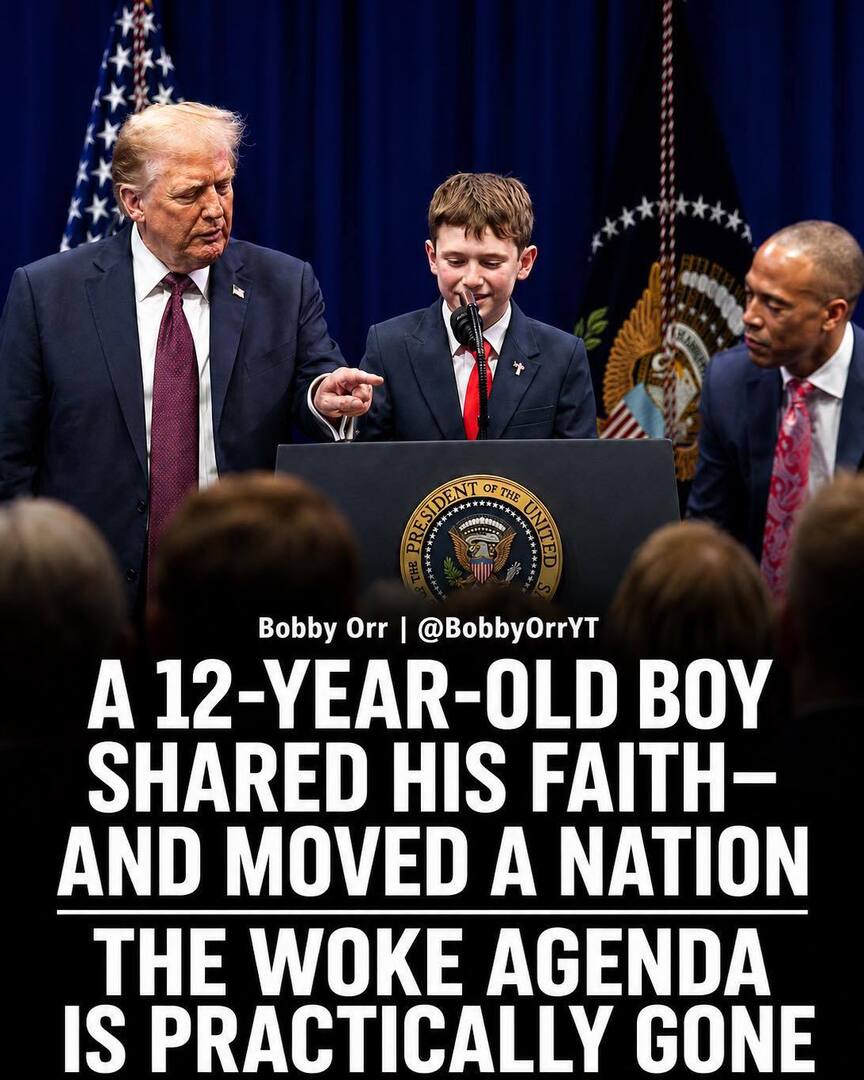 BobbyOrrYT's tweet photo. A 12-year-old boy addressed the White House Religious Liberty Commission, describing how his school required him to teach a kindergartner from a gender-identity book against his family’s beliefs. He said he kept trusting God despite the backlash that fol… https://t.co/A4H9hLPJXe https://t.co/cPX04vaMxM