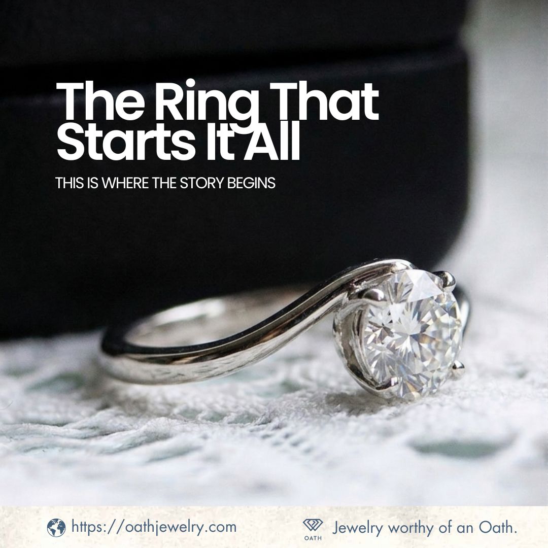 OathJewelry's tweet photo. The ring that starts it all. A genuine diamond, lab-grown or natural, chosen for the moment that changes everything after it. Explore our engagement rings: https://t.co/CIPurRGiAN

#OathJewelry #JewelryWithMeaning #DiamondJewelry #EngagementRings #Rings #DiamondRings https://t.co/305gP1P7OS