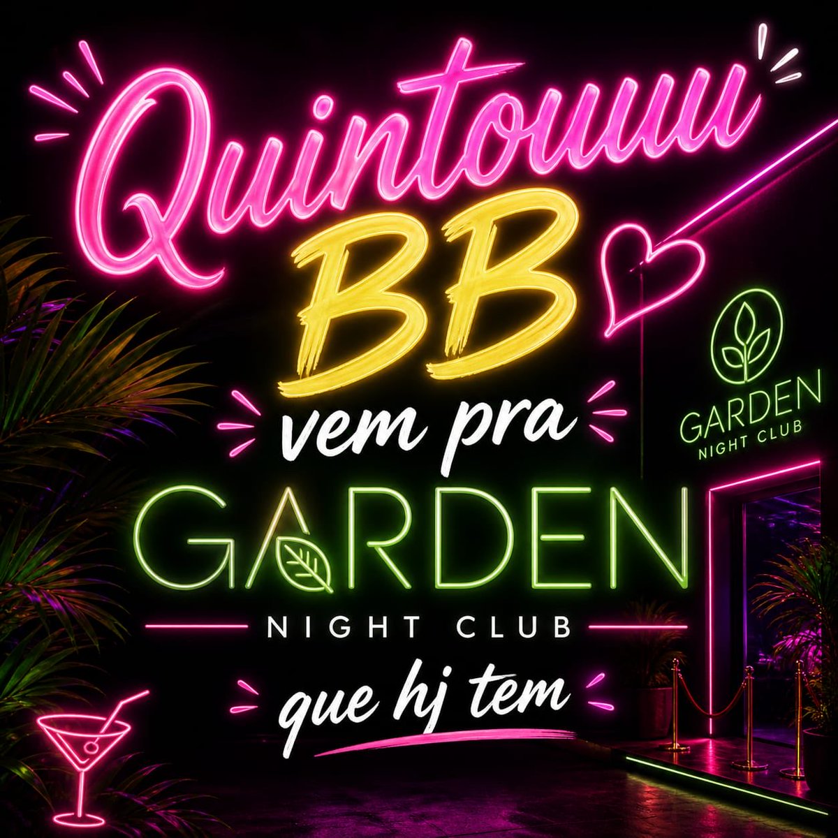 BoateGarden's tweet photo. Quintouuu e hj a noite promete ser 🥵 😈😉🍾🥂🍹🍸 https://t.co/tDJfG4V332