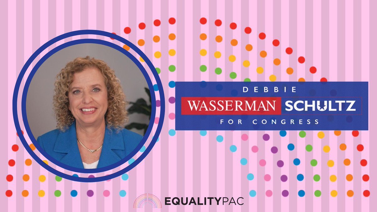 lgbtequalitypac's tweet photo. Equality PAC is proud to endorse our Board Member @DWStweets for #FL20!

For years, she has fought for South Florida's working families, leading efforts to lower costs, protect Social Security, &amp; defend our freedoms.

We stand with Debbie as she fights for a better future! https://t.co/reSkfyFa3F