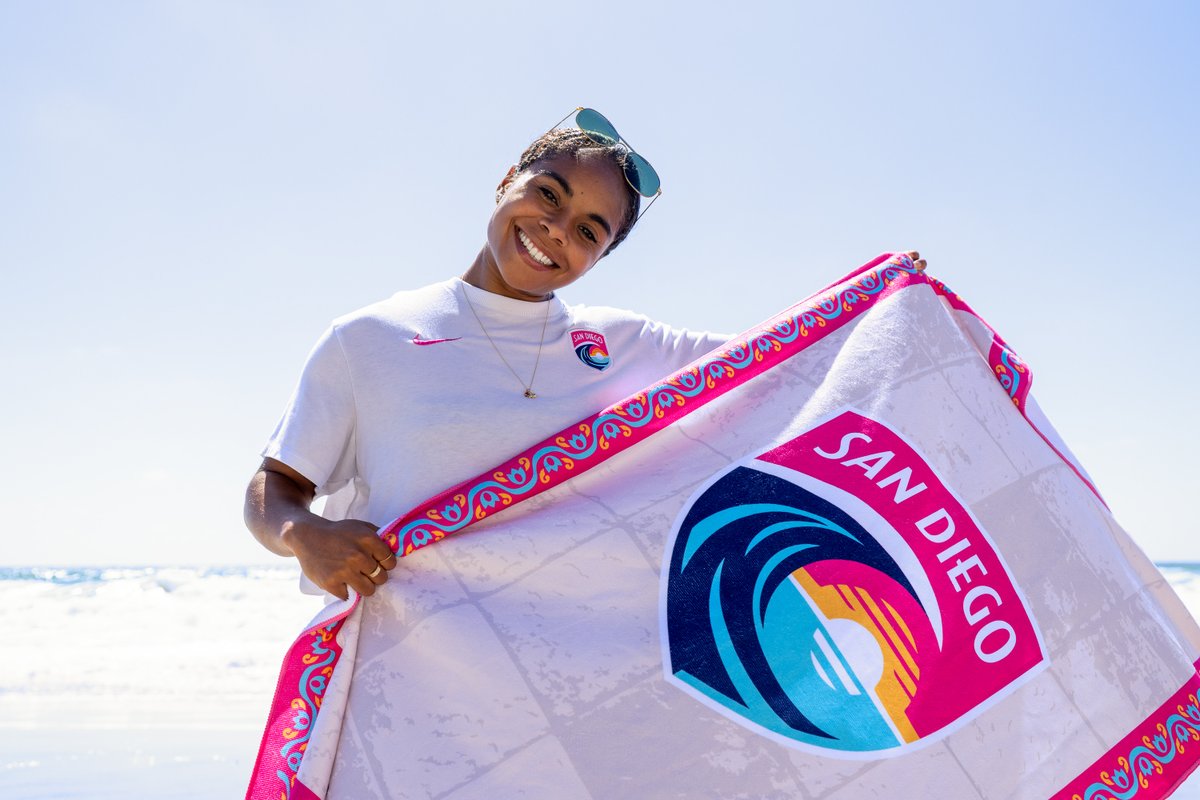 sandiegowavefc's tweet photo. just in time for SD summer! ⛱️ 

score a Wave FC beach towel giveaway THIS SATURDAY courtesy of @KPSCALnews for the first arriving fans while supplies last!

🎟️ https://t.co/RdMtPyRCsP https://t.co/37XdXFYIRp