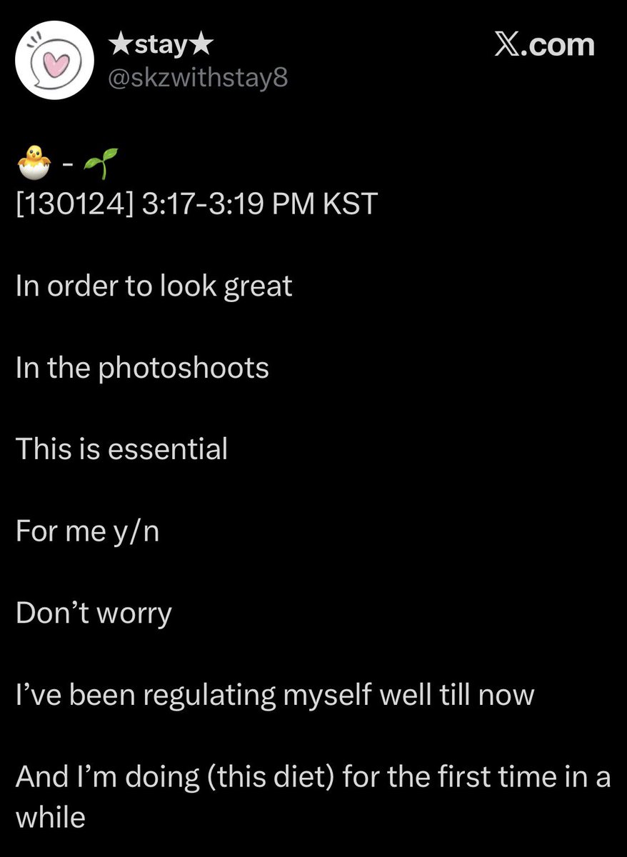 bangcide's tweet photo. as if lee felix isn't the one who admitted that he starves himself to "look good" on shoots lol https://t.co/Qu0Gi6CiCS