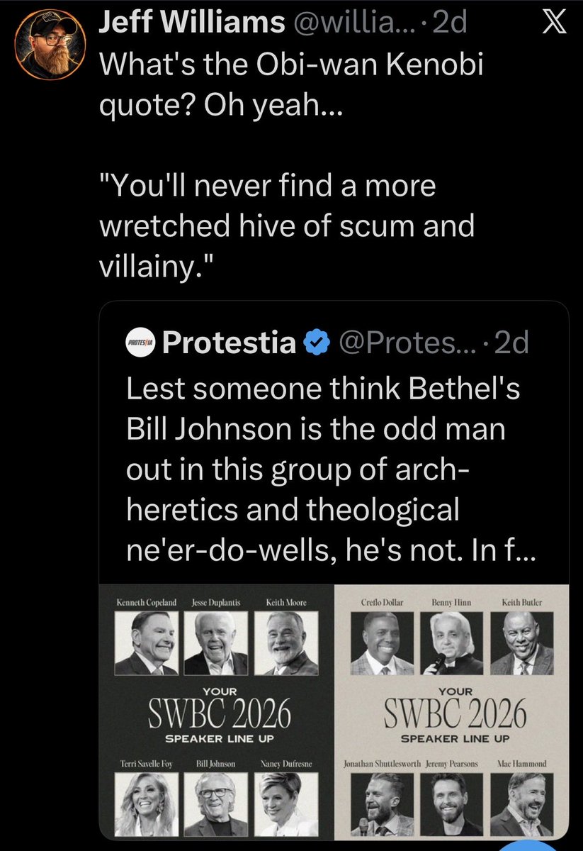 iamchrisritchie's tweet photo. @JDShuttlesworth @AG_USA @JustinPetersMin Makes sense since the pastor of that “AG” church @williamsjeff1 called you scum and wretched. Seems like him and Peters will be besties real soon. @JDShuttlesworth https://t.co/dWfL118bcP